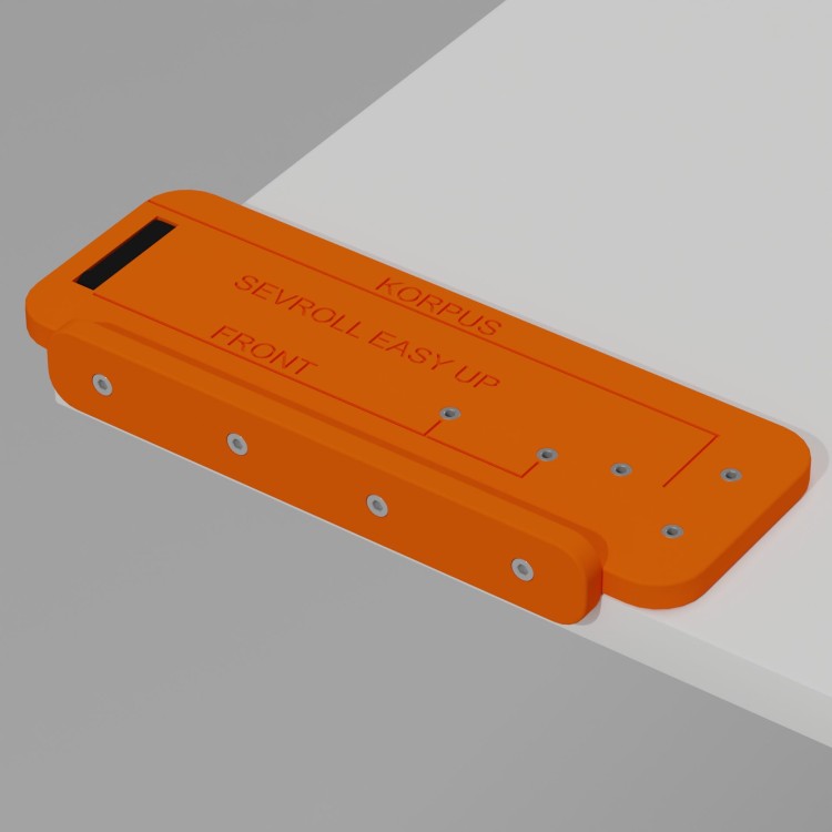 Szablon do montażu podnośników meblowych sevroll easy up front korpus