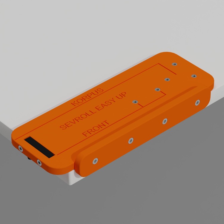 Szablon do montażu podnośników meblowych sevroll easy up front korpus 2