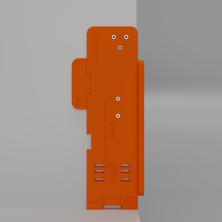 Trasowanie otworów pod mocowanie podnośnika gazowego 260mm w korpusie mebla