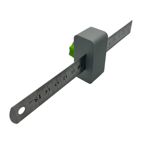 Liniał krawędziowy z pokrętłem i śrubą M5 do powtarzalnego wyznaczania odległości