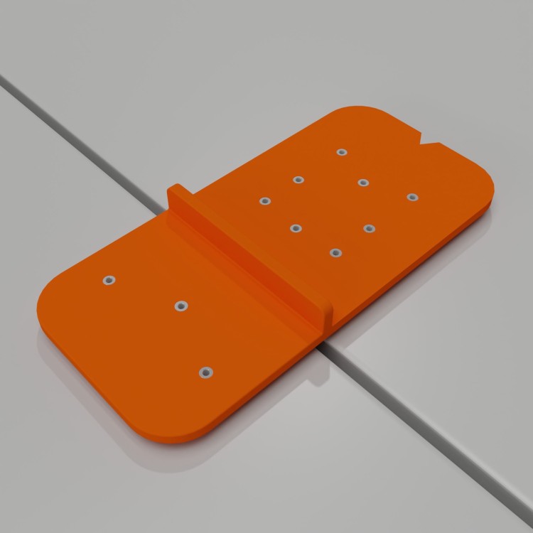 szablon do prowadników zawiasów meblowych, nakładane, wpuszczane, równoległe stalowe tuleje fi2mm4.jpg