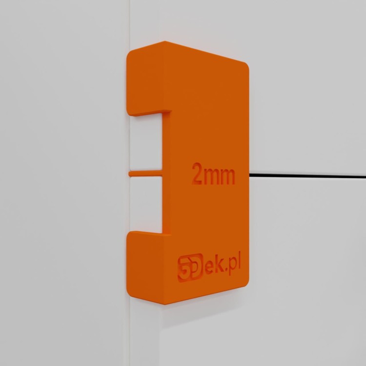 uchwyt do montazu frontów szuflad przykręcanych bezpośrednio na stałe wkrętami do skrzyni szuflady w meblach i szafach 2mm.jpg