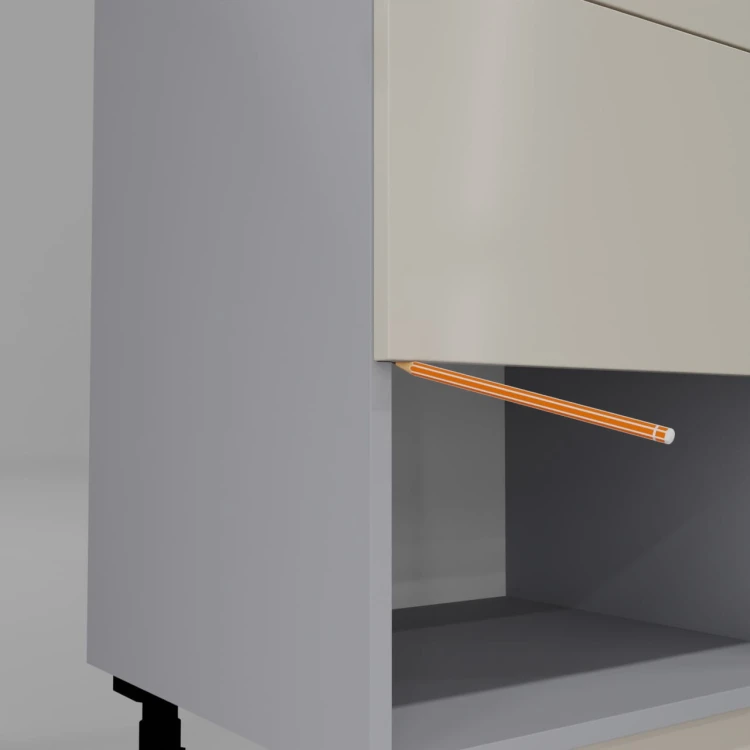 zaznacz olowkiem dolna krawedz frontu aby precyzyjnie wyznaczyc miejsce do bazowania szablonu do montazu prowadnic i frontow szuflad blum gtv hafele.jpg