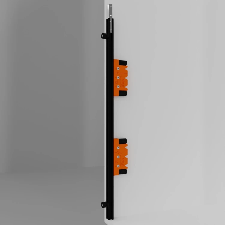 Zestaw szablonu wiertarskiego V-Core 65cm z dwoma wózkami do podpórek półek