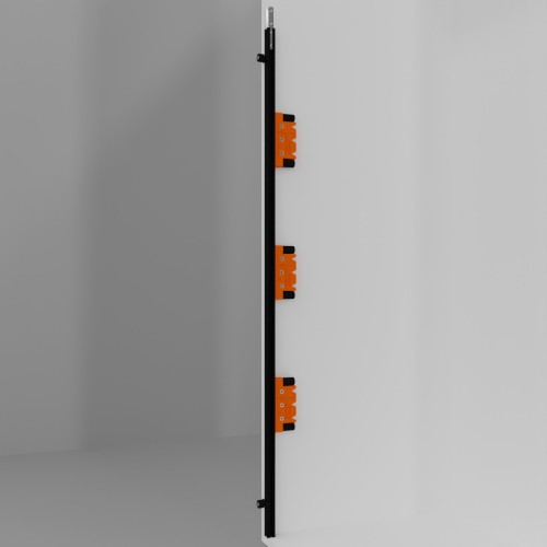 Zestaw szablonu wiertarskiego V-Core 120cm z trzema wózkami do podpórek półek
