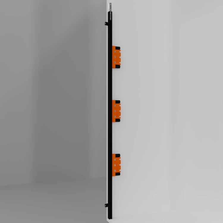 Zestaw szablonu wiertarskiego V-Core 120cm z trzema wózkami do podpórek półek